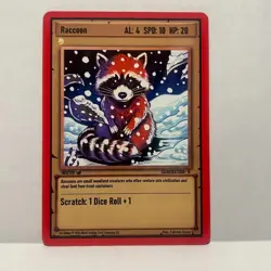 Ward Trading Card Game TCG 1st Edition Generation 2 - Raccoon 8/150 - Image 1