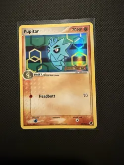 Pupitar 58/101 EX Dragon Frontiers Reverse Holo Stamped Pokemon Card - Image 1
