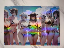 Goddess Story - Anime Waifu Trading Card - Cow Girls - Complete Puzzle - Image 1