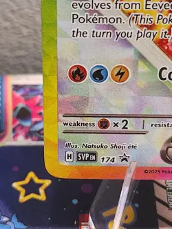 Eevee EX #174 Pokemon S&V English SPC Black Star Promo Card Holo English - NM - Image 4