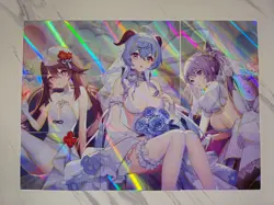 Goddess Story - Anime Waifu Trading Card - Genshin Impact - Complete Puzzle - Image 1
