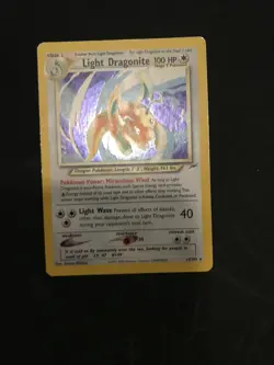 Light Dragonite 14/105 Pokemon Neo Destiny Unlimited Holo Rare Card WOTC LP/MP - Image 3