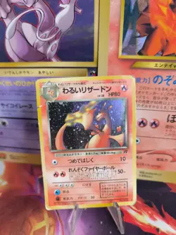 Pokemon Karte Card DARK Charizard Glurak Team Rocket Gang Holo Wotc japanese PL - Image 1
