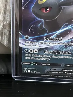 Umbreon V SWSH203 SWSH: Sword & Shield Promo Card Holo Pokemon Card - Image 2