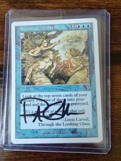 AUTOGRAPHED ARTIST PROOF MTG Ancestral Memories 7th NM (Rebecca Guay) - Image 1