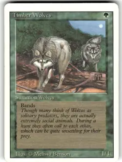 Timber Wolves Revised Edition Regular Magic the Gathering - Image 1
