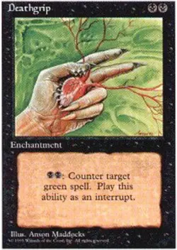 Deathgrip - Fourth Edition #130/379 MTG Magic The Gathering - Image 1