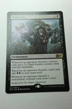 MTG Waste Not x1- -Magic 2015-Lightly Played - Image 1