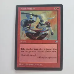 Red Final Fortune Magic the Gathering MTG Mirage - Image 1