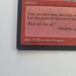 Red Final Fortune Magic the Gathering MTG Mirage - Image 4