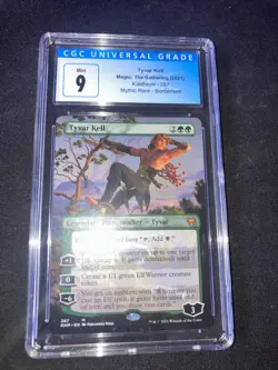 MTG - Tyvar Kell (Borderless) Kaldheim Regular Mythic #287 CGC 9 - Image 1