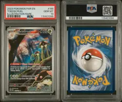 2023 POKEMON PAR EN-PARADOX RIFT ILLUSTRATION RARE #185 TOEDSCRUEL PSA 10 - Image 3