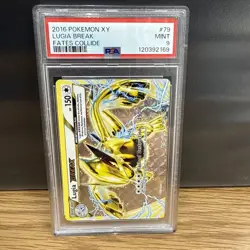 Pokemon XY Fates Collide 2016 Lugia #79/124 Holo Rare Break PSA 9 - Image 1
