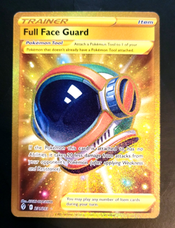 2021 Pokemon SWSH Evolving Skies Full Face Guard 231/203 Gold Secret - NM - Image 1