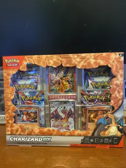 Pokemon TCG: Charizard ex Premium Collection Box - 6 Packs 820650873232 - Image 1