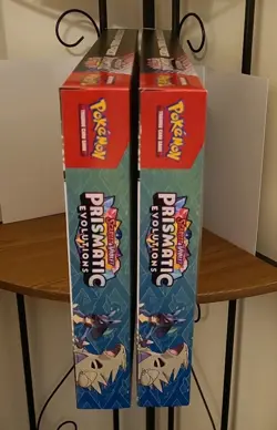 2 x Pokemon Prismatic Evolutions Lucario EX and Tyranitar EX Premium Collection - Image 5