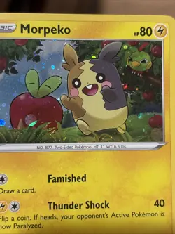 Swirl Bleed Error Morpeko SWSH031 Cosmos Holo Promo Sword & Shield Pokemon TCG M - Image 2