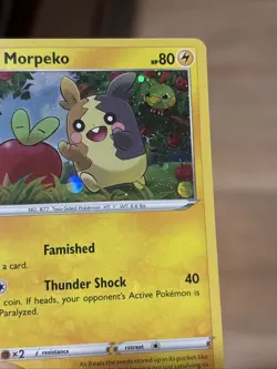 Swirl Bleed Error Morpeko SWSH031 Cosmos Holo Promo Sword & Shield Pokemon TCG M - Image 3
