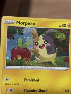 Swirl Bleed Error Morpeko SWSH031 Cosmos Holo Promo Sword & Shield Pokemon TCG M - Image 5