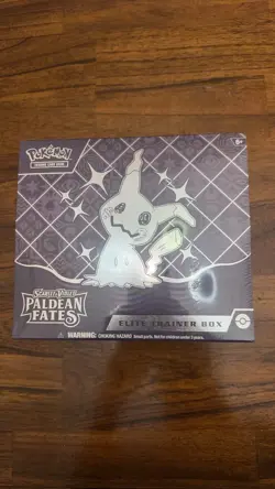 Pokemon Scarlet Violet Paldean Fates Elite Trainer Box New Sealed - Image 1