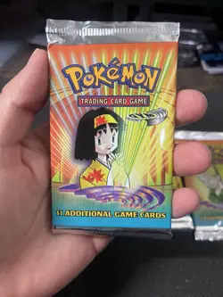 FACTORY SEALED Pokemon Gym Heroes Unlimited Booster Packs WOTC Art Set (4) - Image 2