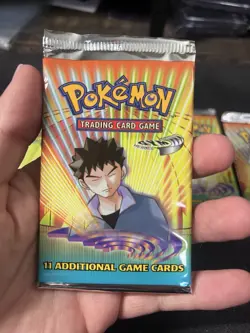 FACTORY SEALED Pokemon Gym Heroes Unlimited Booster Packs WOTC Art Set (4) - Image 4