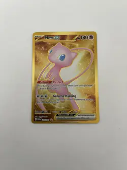 Mew ex 151 Gold Metal Promo Pokemon TCG 205/165 Ultra Rare Scarlet & Violet - Image 1
