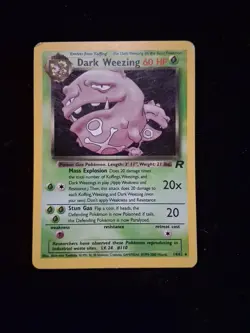 Pokemon TCG Dark Weezing 14/82 Holo Rare Card Team Rocket 🚀 - Image 1