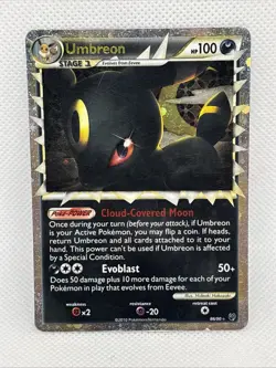 Umbreon Prime HGSS Undaunted 86/90 Holo Ultra Rare 2010 Pokemon Card MP - Image 1