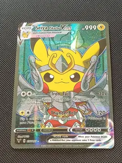 PIKACHU POKEMON SEIYA COSPLAY CARTE CARD NEW HOLO PRISM COLLECTION BRILLANTE - Image 1