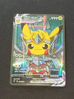 PIKACHU POKEMON SEIYA COSPLAY CARTE CARD NEW HOLO PRISM COLLECTION BRILLANTE - Image 2