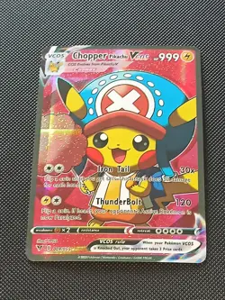 CHOPPER ONE PIECE LUFFY PIKACHU POKEMON COSPLAY CARTE CARD NEW HOLO PRISM MANGA - Image 4