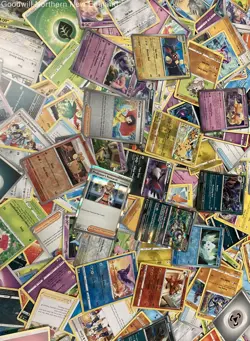 2LB Lot of Various Pokemon Cards Incl Holo & Japanese TCG CCG in Collectible Tin - Image 4