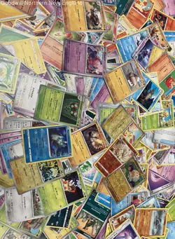 2LB Lot of Various Pokemon Cards Incl Holo & Japanese TCG CCG in Collectible Tin - Image 5