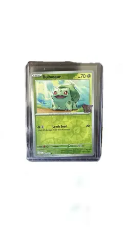 Bulbasaur Scarlet & Violet 151 Stamped Promo Card 001/165 Near Mint Sealed - Image 1
