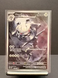 Pokemon Mega Evolution Steelix 150/132 Full Art Illustration Rare Card, NM - Image 1