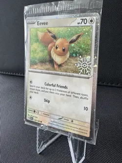 EEVEE 133/165 Pokemon TCG Holiday Calendar 2025 Holo Festive Stamp Promo Card - Image 2