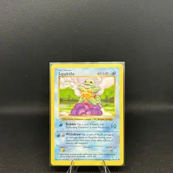 Pokemon TCG Squirtle Card 63/102 Base Set Shadowless - Image 1