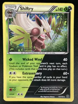 Shiftry 11/114 - XY Steam Siege - Holo Pokemon Card - LP Condition - Image 1