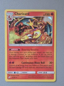 Pokemon TCG Charizard Card 14/181 Holo Team Up 2019 Rare Mint - Image 3