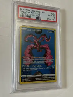 Galarian Moltres SWSH284 Promo Crown Zenith Holo Pokemon Card PSA 10 Gem Mint - Image 1