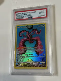 Galarian Moltres SWSH284 Promo Crown Zenith Holo Pokemon Card PSA 10 Gem Mint - Image 2