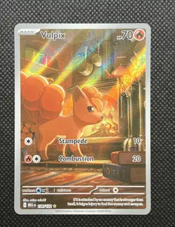 Pokemon TCG Vulpix 138/132 2025 Mega Evolution Illustration Rare Card - NM - Image 3