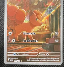 Pokemon TCG Vulpix 138/132 2025 Mega Evolution Illustration Rare Card - NM - Image 5