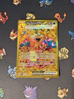 Pokemon Cards Charizard ex 228/197 Gold Secret Rare Obsidian Flames - (NM) - Image 1