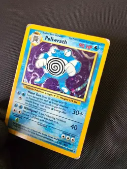 Pokemon WOTC Card - Poliwrath - Base Set - Holo Rare - 13/102 - MP-HP - Image 3