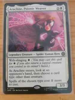 MTG Arachne, Psionic Weaver 0002 Spider-Man M/NM Free UK P&P - Image 1