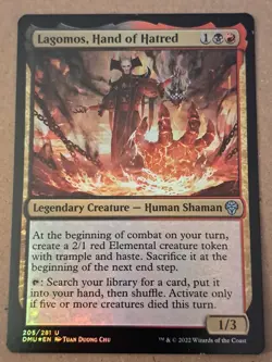 Lagomos, Hand of Hatred Dominaria United Regular MTG Human Shaman - Image 1
