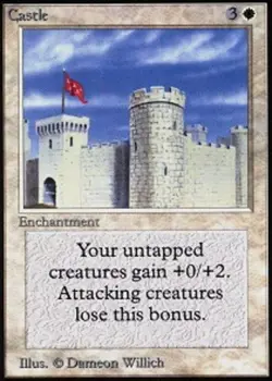 MTG Castle, Unlimited, Heavily Played, English - Image 1