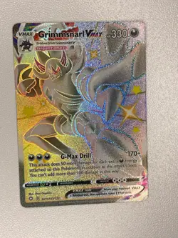 Pokemon TCG Grimmsnarl VMAX Holo Shiny Rare Card Shining Fates SV117 SV122 - Image 1